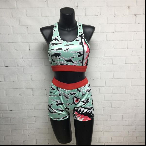 

ethika 2 piece set women tracksuits tube crop biker shorts suit tracksuit fitness matching clothing outfit, Gray