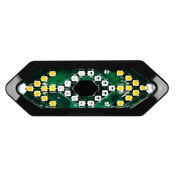 

smart bicycle taillight with turn signals remote control wireless usb rechargeable cycling night riding lamp horn bike lights