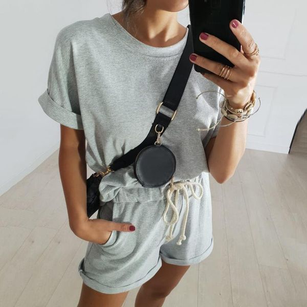 

gym clothing summer tracksuits women two pieces set leisure outfits cotton oversized t-shirts high waist shorts candy color dropship, White;black