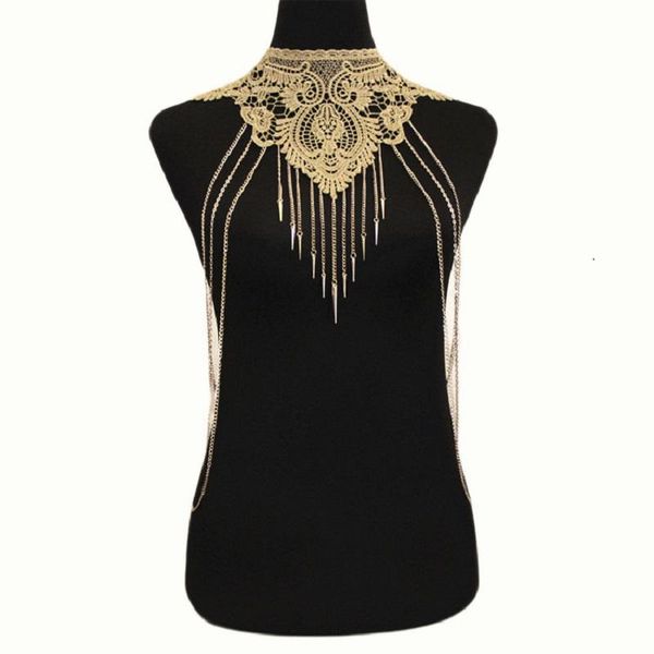 

other crystal bra slave harness body chain women rhinestone choker necklace bikini beach fashion jewelry, Slivery;golden