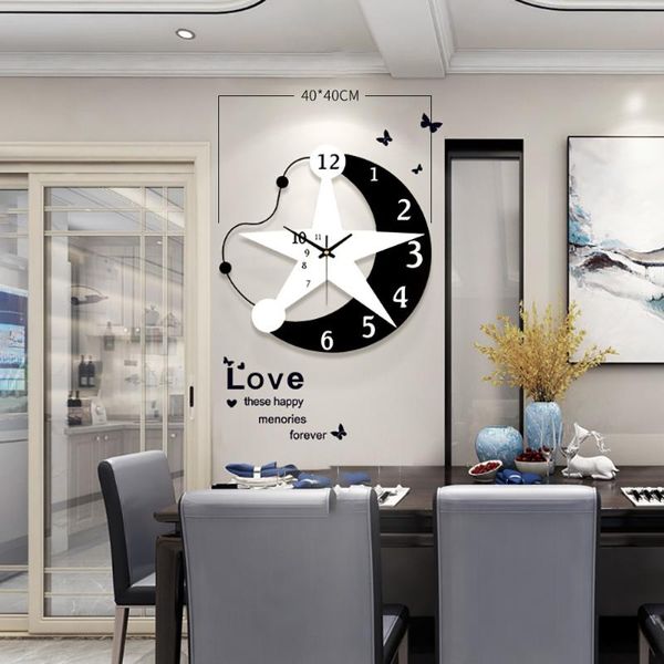 

wall clocks modern big nordic clock metal creativity simplicity bedroom abstract silence reloj de pared home decor ek50wc