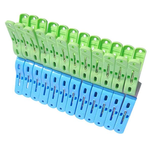 

clothing & wardrobe storage 24pcs/set clothes pegs strong windproof laundry clothespins plastic clip hangers for underwear socks drying da