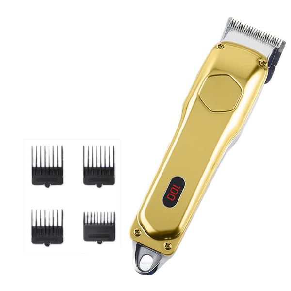 

rechargeable hair clipper metal electric trimmer barber shaver beard cutting machine clippers