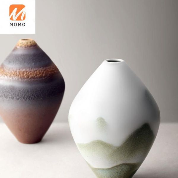 

handmade ceramic vase stoare zen creative living room study home decoration soft storage bottles & jars