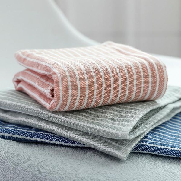 

towel 34x34cm small square striped gauze cotton home el child kids soft comfortable washcloth absorbent face