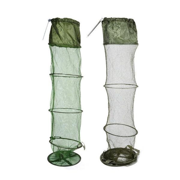 

fishing accessories 5-layer cage folding net gear 8mm 4mm coarse and fine holes 1.4m fish