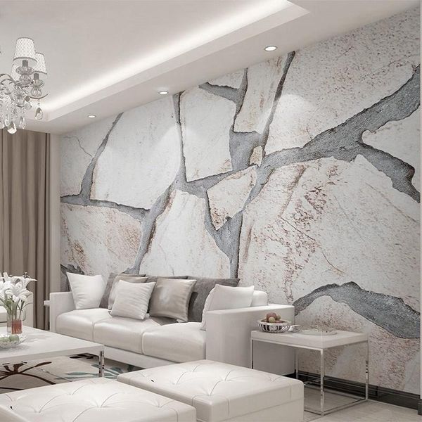 

wallpapers dropship custom wallpaper 3d marble texture po wall mural tv sofa background paper modern creative art home decor 3 d