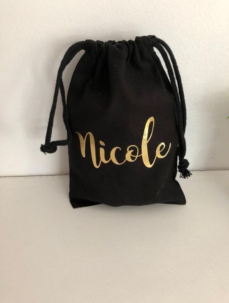 

storage bags 1pc wedding favor bag bridesmaid rustic gift guest favor, personalized name
