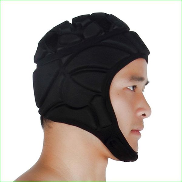 

cycling helmets rugby football soccer safety helmet elastic eva head protector gear black adjustable size s m l xl