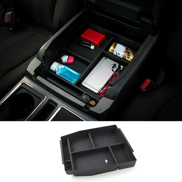 

car organizer mopai interior armrest storage box decoration abs glove tray for f150 2021 up styling