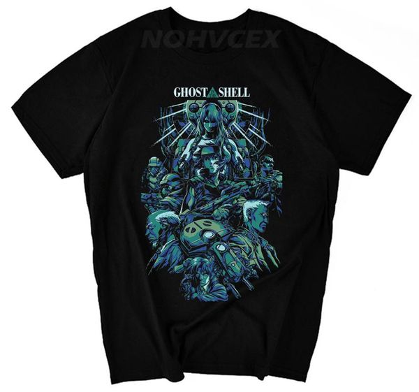 

game theme ghost in the shell men's short sleeve t-shirt t-shirts, White;black