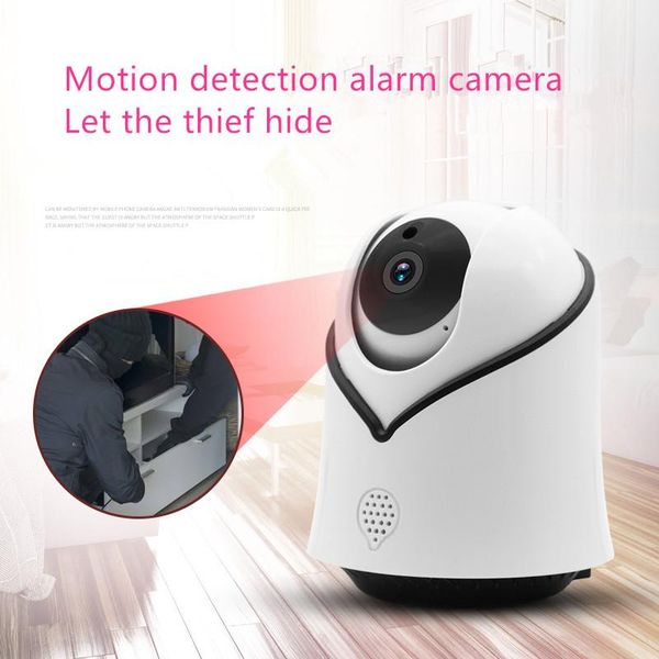 

cameras 720p hd wireless indoor home security surveillance camera with pan/tilt, two way audio, motion detection, night vision,