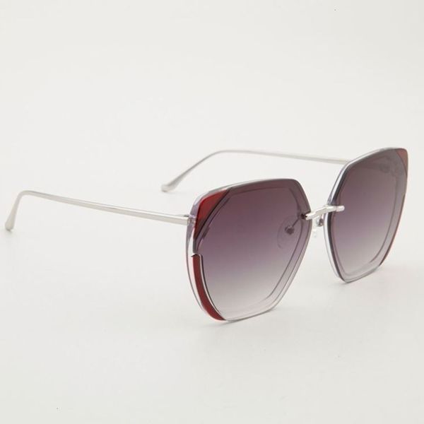 

highend accessories fashionable uv gradient lens large frame lady tone color sun glass manufacturer acetate sunglass, Black