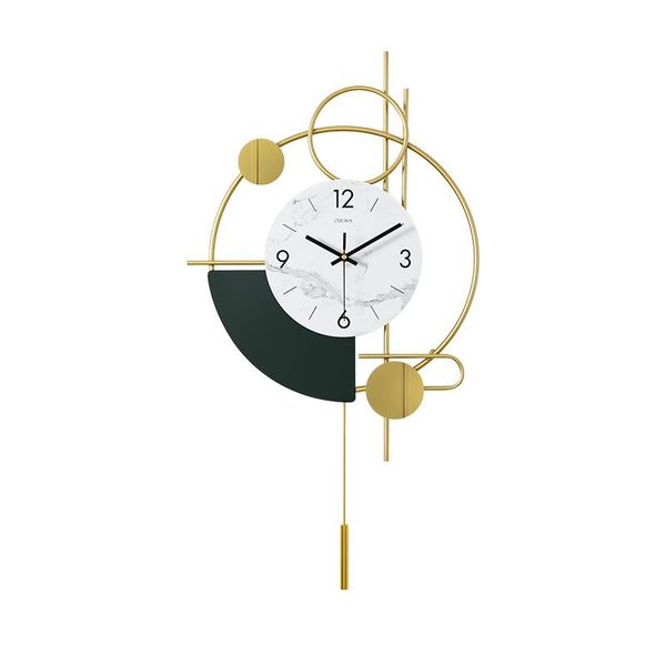

nordic luxury art clock wall living room household creative atmosphere watch modern simple bedroom clocks