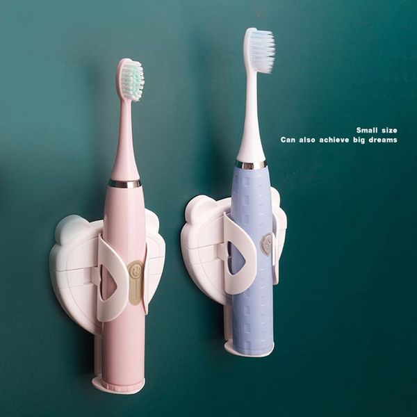 

toothbrush holders electric holder wall-mounted stand rack traceless handle organizer keep dry bathroom