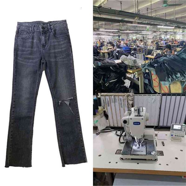

women's jeans hanfeng small single female oem high end 5wia, Blue