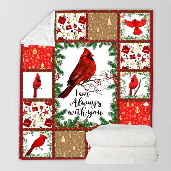 

blankets abstract animal puzzle red bird 3d print velvet home sofa sherpa blanket for beds warm fleece camping quilt