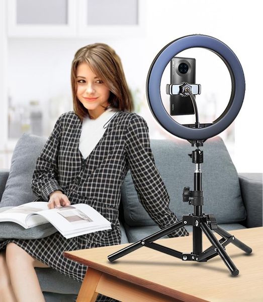 

inch led ring light with tripod rim ringlight selfie po round lamp right for smartphone pography shooting flash heads