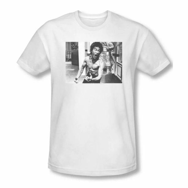 

bruce lee full of fury slim fit short sleeve t-shirt sizes- s-2x new, White;black