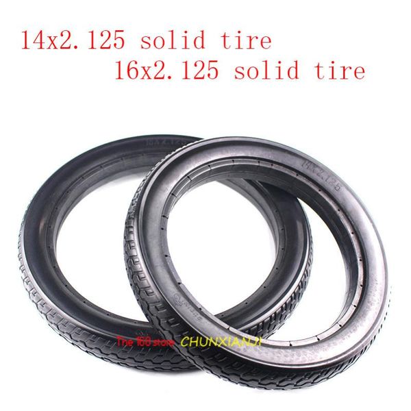 

motorcycle wheels & tires super quality16 inch solid tyre16x2.125 tubeless tyre electric vehicle tire non inflation fits folding bicycle e-b