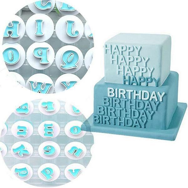 

baking moulds 10/26pcs number letters cake mould fondant sugar craft cookies plunger decorating tools hee889