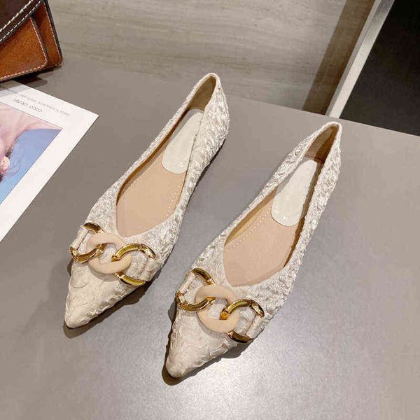 

2022 woman be shoes women flat ballet soft flat casual shoes fashion briefs on loafers apricot, Black