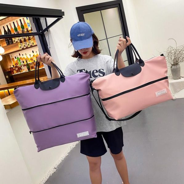 

duffel bags portable travel folding oxford cloth travelling duffelÂ bag with shoulder strap and handle for women men
