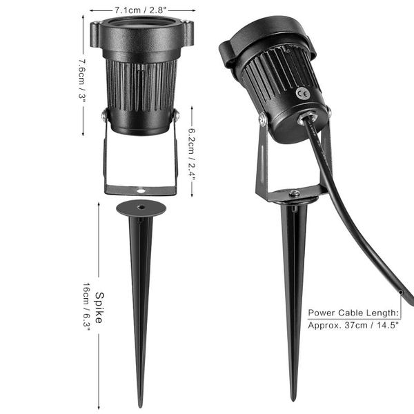 

lawn lamps waterproof spike landscape led light rgb spot outdoor for garden