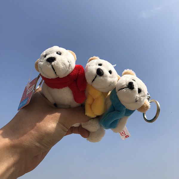

keychain plush pendant cute polar bear key chain multicolor bag doll gift