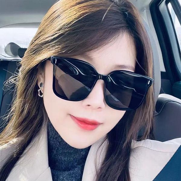 

sunglasses box korean style rice nail female brand designer was thin personality trend net celebrity big frame sun glasses, White;black