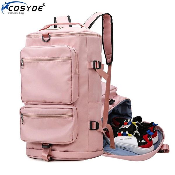 

waterproof fitness sports backpack men women outdoor portable gym handbag multifunctional yoga large capacity shoe bags