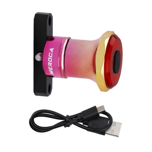 

smart bicycle rear light auto start/sbrake sensing ipx6 waterproof 100 lumens usb cycling taillight bike accessories lights