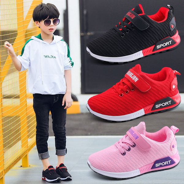 

childrens sports shoes newchildrens sports shoes knitted mesh breathable running shoes lightweight outdoor school casual