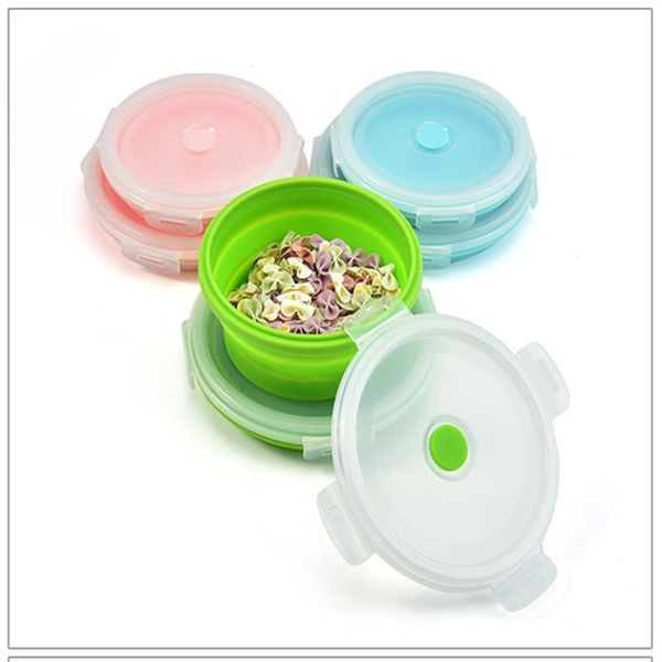 

dinnerware sets silicone folding lunch box bento microwave portable container bowl with lid lunchbox fiambrera