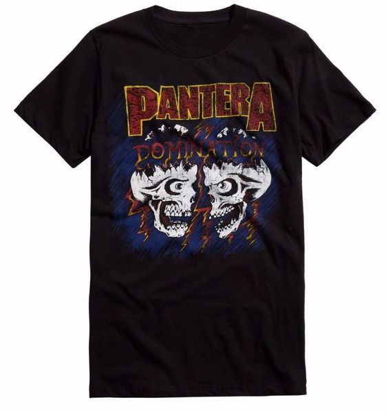 

pantera domination skulls t-shirt new licensed & official, White;black