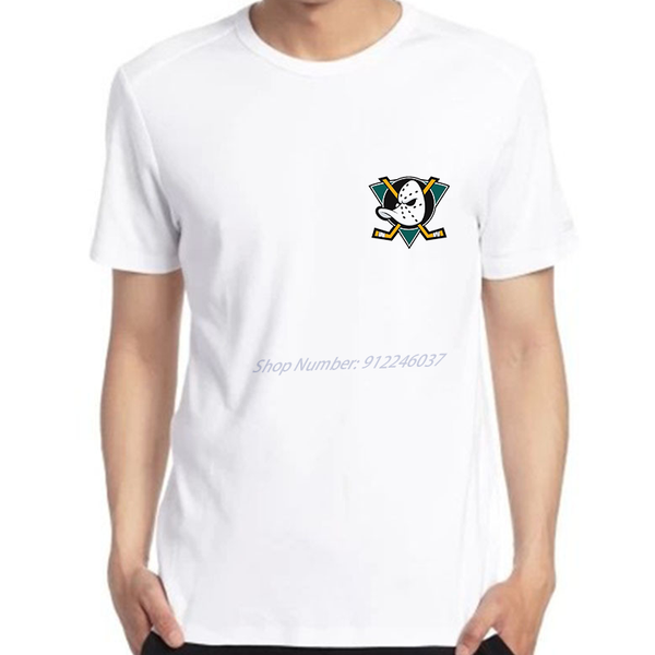 

men's t-shirts mighty ducks anaheim logo white t shirt oversized vintage short sleeve summer tshirts fashion print shirts men clothing, White;black