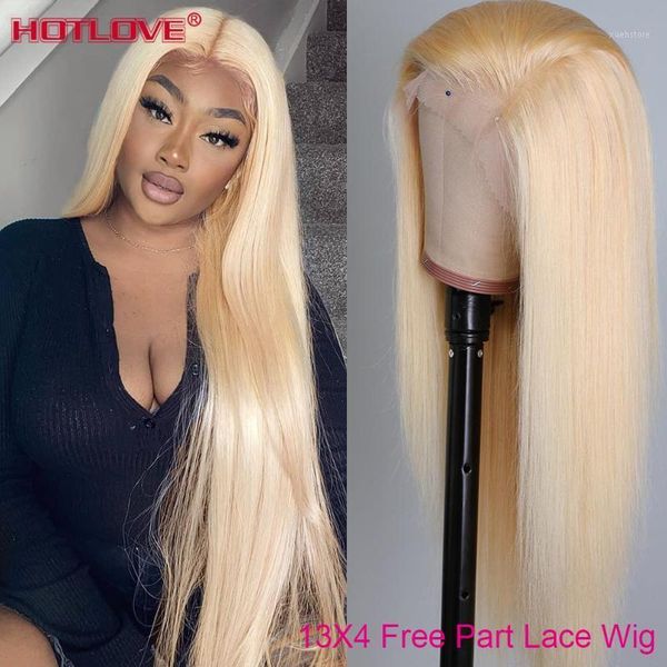 

honey blonde lace front human hair wigs brazilian straight 13x4 t frontal wig with baby remy 150%1, Black;brown