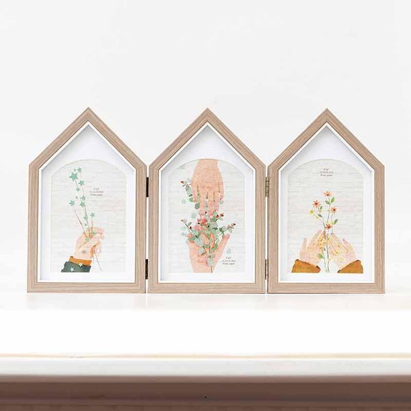 

frames and mouldings creative three-dimensional double-sided rotating po frame set 6 inch nordic folding picture hydroponic plant decoration