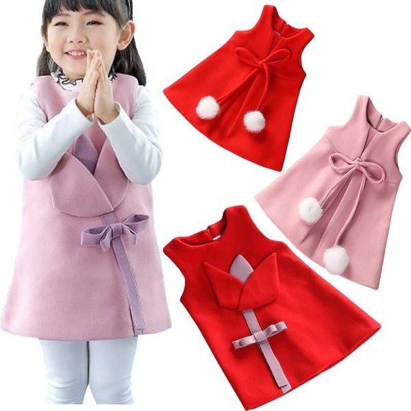 

girl's dresses girls autumn vest dress baby casual fashion, Red;yellow