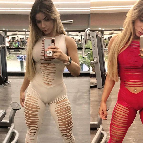 

womens rompers solid jumpsuit for women sporty sleeveless overalls slim hollow out bodysuit cut ladies leggings, Black;white