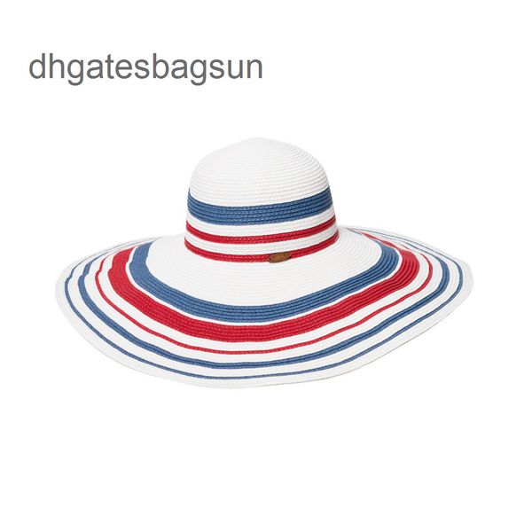 

brand cap carves linglong hat female spring summer big brimmed straw leisure travel sunshade beach holiday inter color cool gkdw, Blue;gray