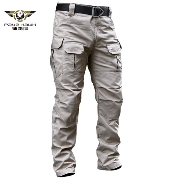 Pantaloni cargo tattici militari Stretch da uomo SWAT Combat Rip-Stop Pantaloni lunghi da lavoro in cotone elasticizzato con molte tasche 211201