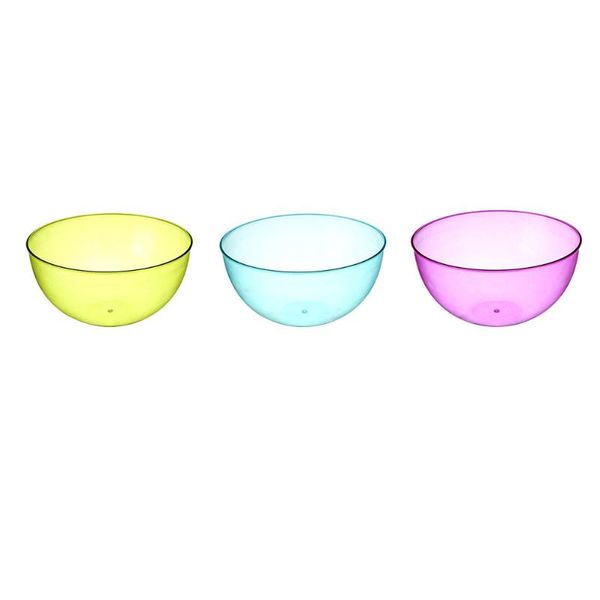 

bowls -grade fruit bowl salad serving for home party outdoor picnics (random color))