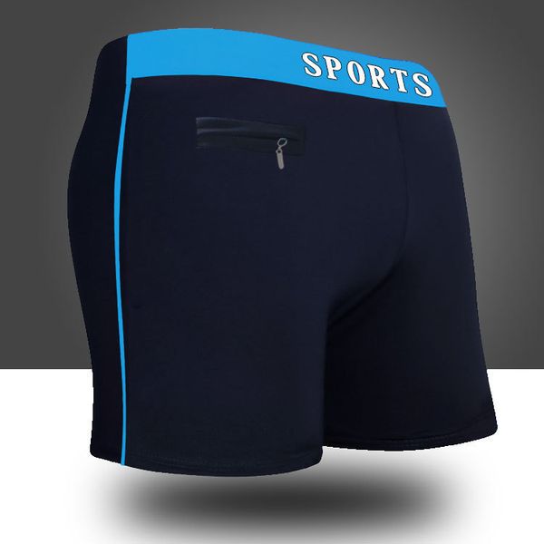 

men's shorts fashion wide-waisted spring swimming with zipper pockets, nylon color-blocking mk002 thuy, White;black