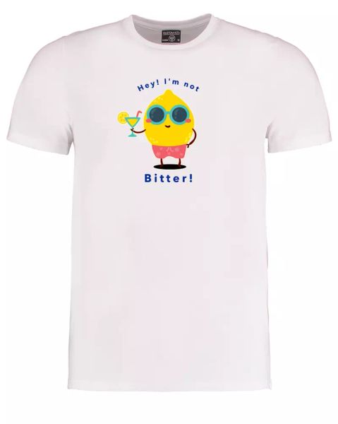 

i'm not bitter - funny lemon humor- men's sub t-shirt, White;black