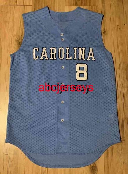 

custom vintage north carolina tar heels sleeveless baseball jersey blue stitch any name number men women youth baseball jersey, Black