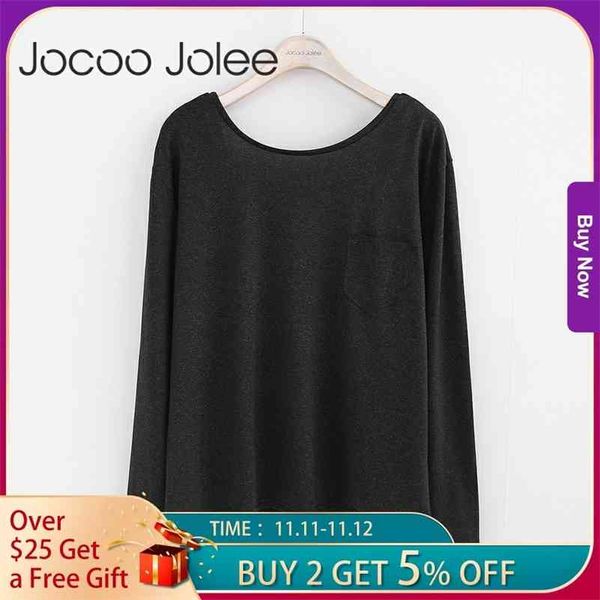 

spring fashion basic shirts women backless long sleeve female casual v-neck patchwork tee 210416, White;black