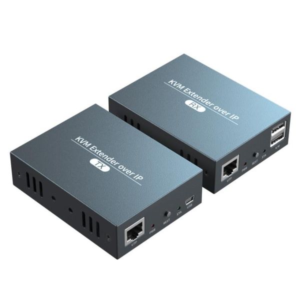 

audio cables & connectors 2021 kvm extender over ip rj45 ethernet network usb 200m utp/stp cat5 cat6