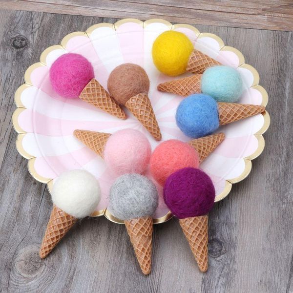 

born felt ice cream props tiny baby girl boy po shoot handmade pography accessories drop ship1, Yellow