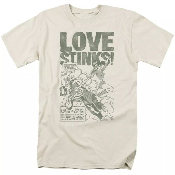 

green lantern love stinks t-shirt dc comics sizes s-3x new, White;black
